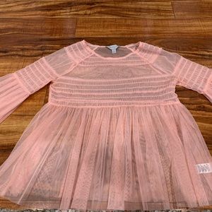 Belle sky pastel sheer top